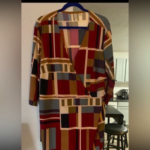 Women’s multi colored dress ! Worn once!
